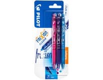 PILOT Frixion Clicker 0,7mm fialová/růžová/sv.modrá 3 ks