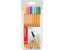 STABILO Liner jemný Point 88 pastel. barvy 8 ks pouzdro