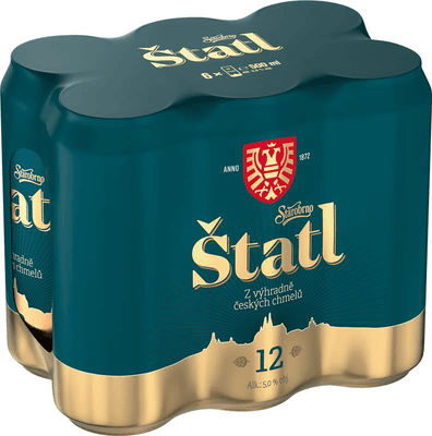 Starobrno Štatl 12 , plech, 6x0,5l