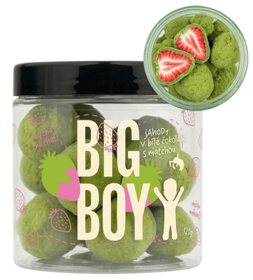 BIG BOY® Jahody v matcha a bílé čokoládě