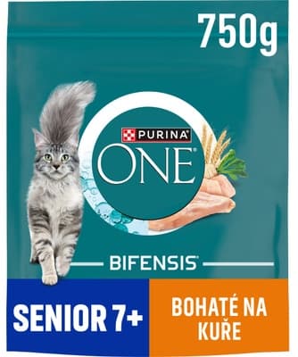 Purina ONE Bifensis Senior 7+ granule pro kočky, kuře