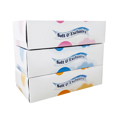 Soft & Exclusive Kapesníky papírové, 2vrstvé (3x 150 ks)