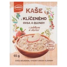 Semix Kaše z klíčeného ovsa a quinoy s jablkem a skořicí 65g