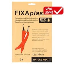 Fixaplast Kapsaicínová hřejivá náplast 12 x 16 cm 2 ks