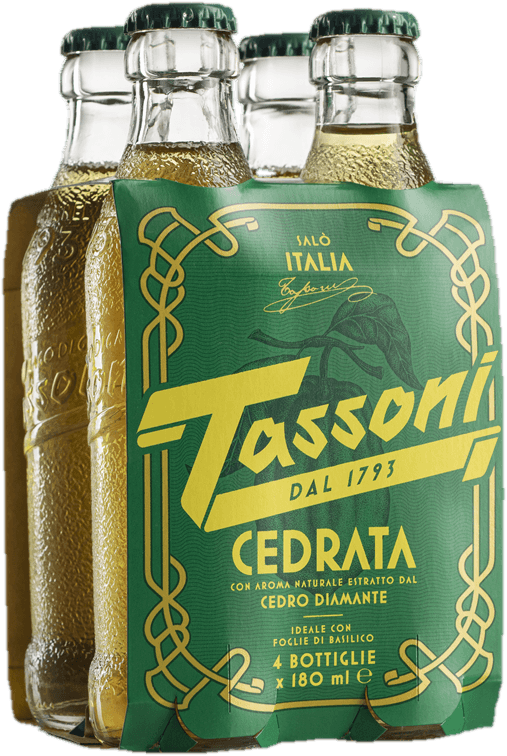 Tassoni Cedrata 4×180ml sklo