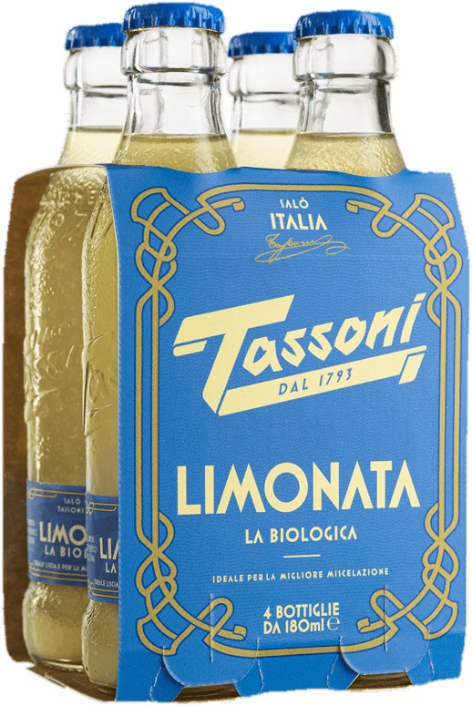 Tassoni Limonata Bio 4×180ml sklo