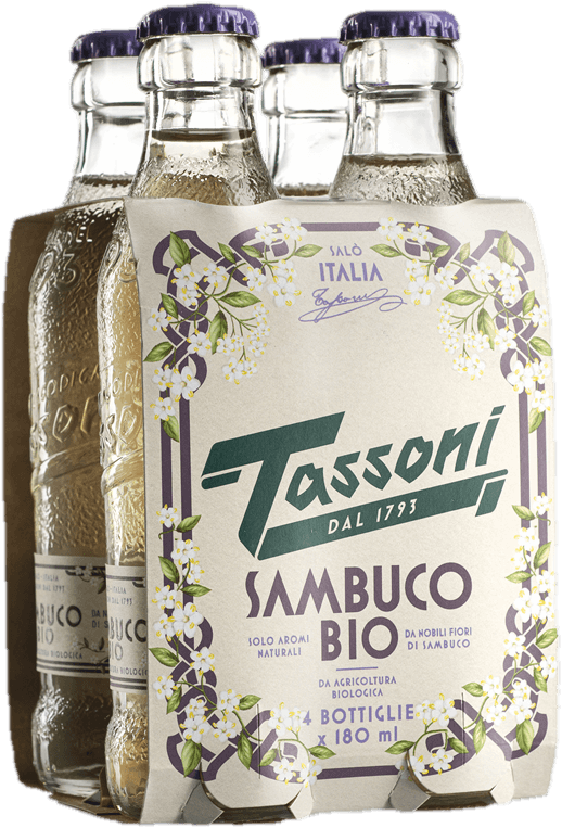 Tassoni Sambuco Bio 4×180ml sklo