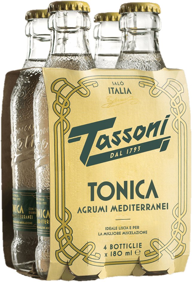 Tassoni Tonic Mediterranei 4×180ml sklo