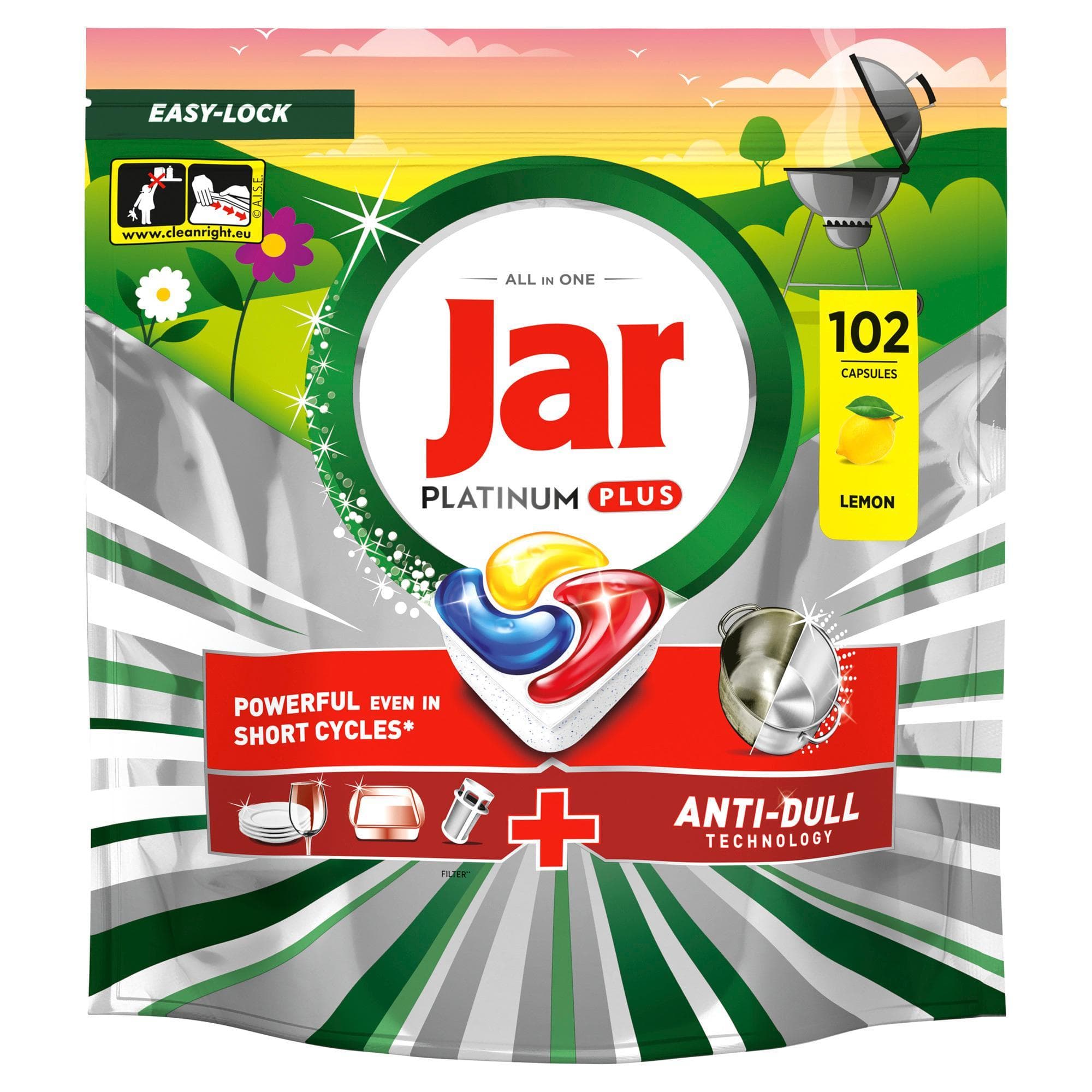 Jar Platinum Plus Lemon kapsle do myčky