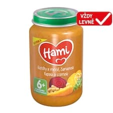 HAMI zeleninový příkrm Batáty s mrkví, červenou řepou a cizrnou 200g