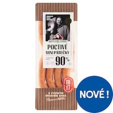 Kostelecké Uzeniny Poctivé mini párečky 0,180kg