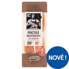 Kostelecké Uzeniny Poctivé mini párečky se sýrem 0,180kg