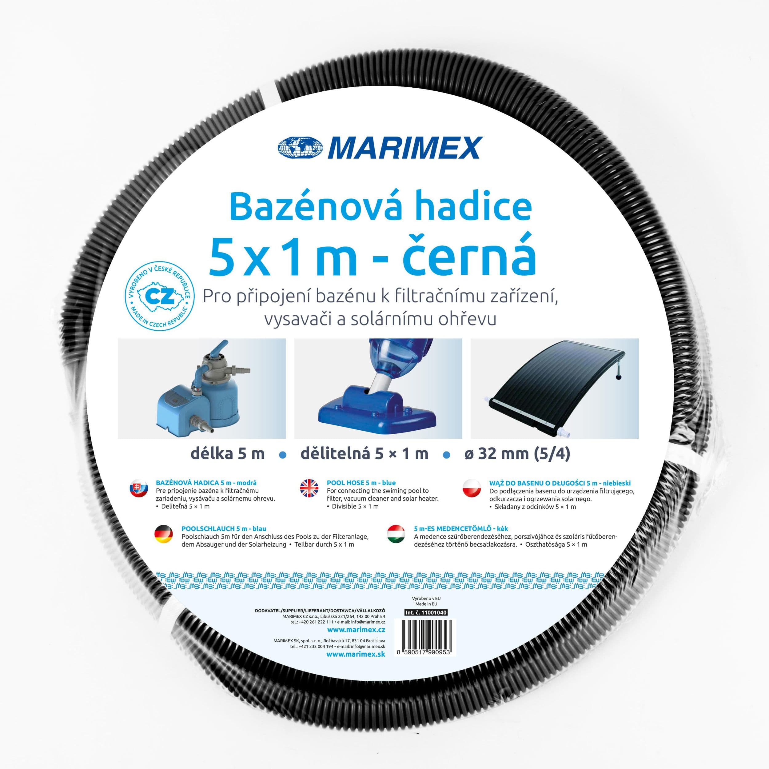 Marimex Hadice bazénová 5x1 m černá
