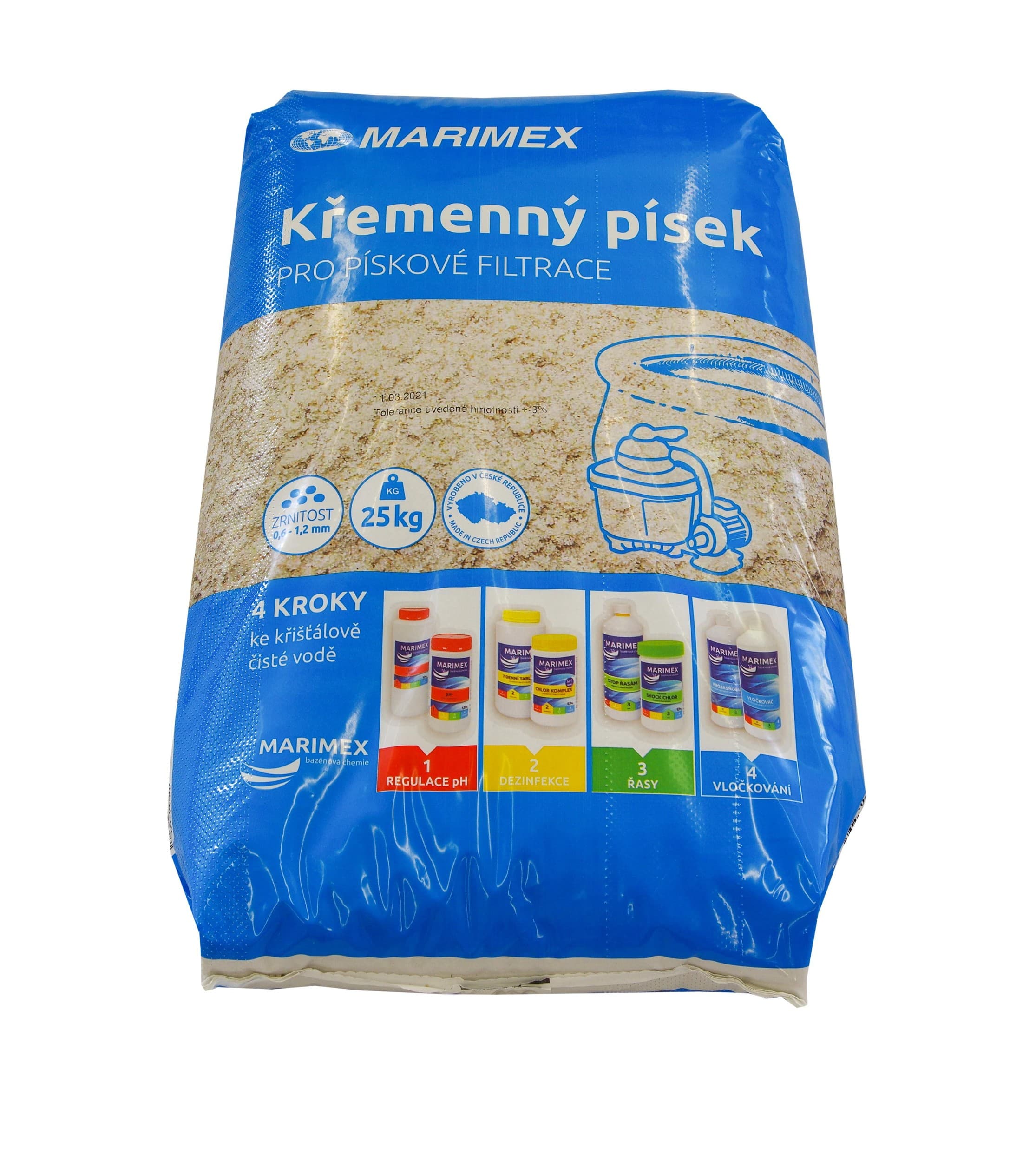 Marimex Křemenný písek pro pískové filtrace 25kg