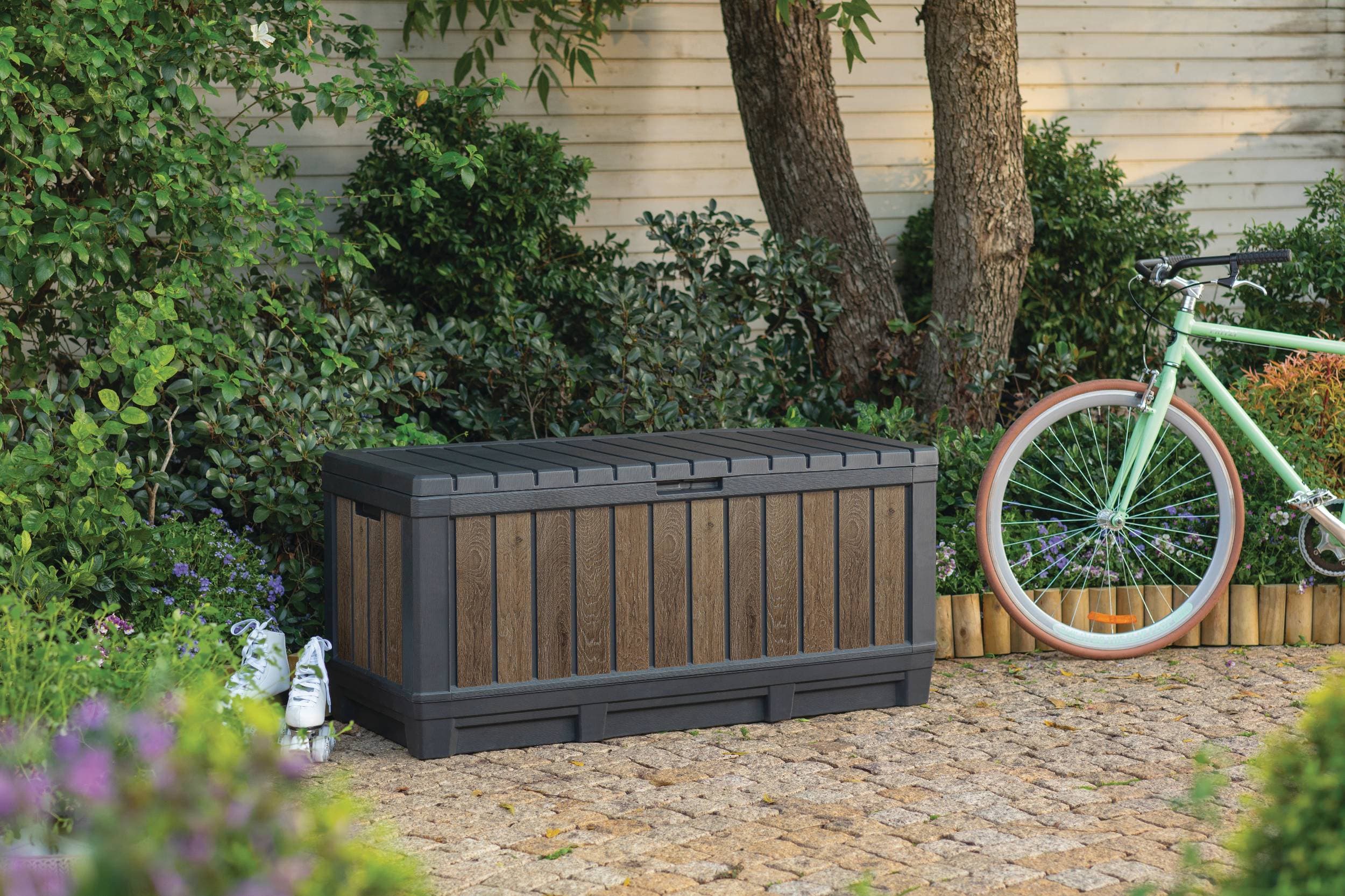 Keter Úložný box KENTWOOD 350L dekor ořech