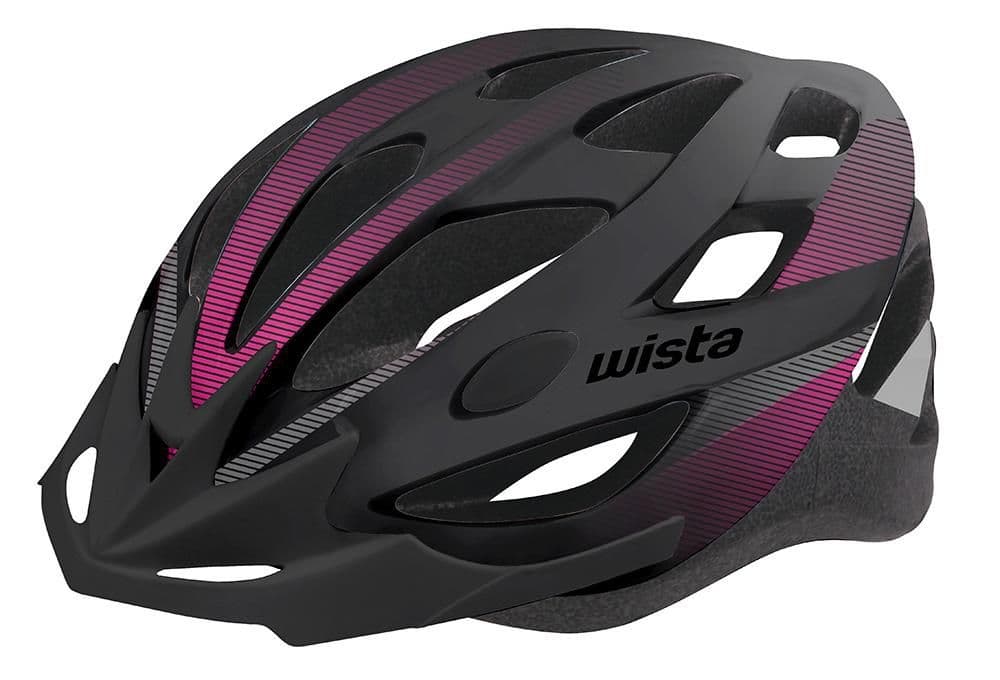 Wista Cyklistická přilba černá/růžová S/M