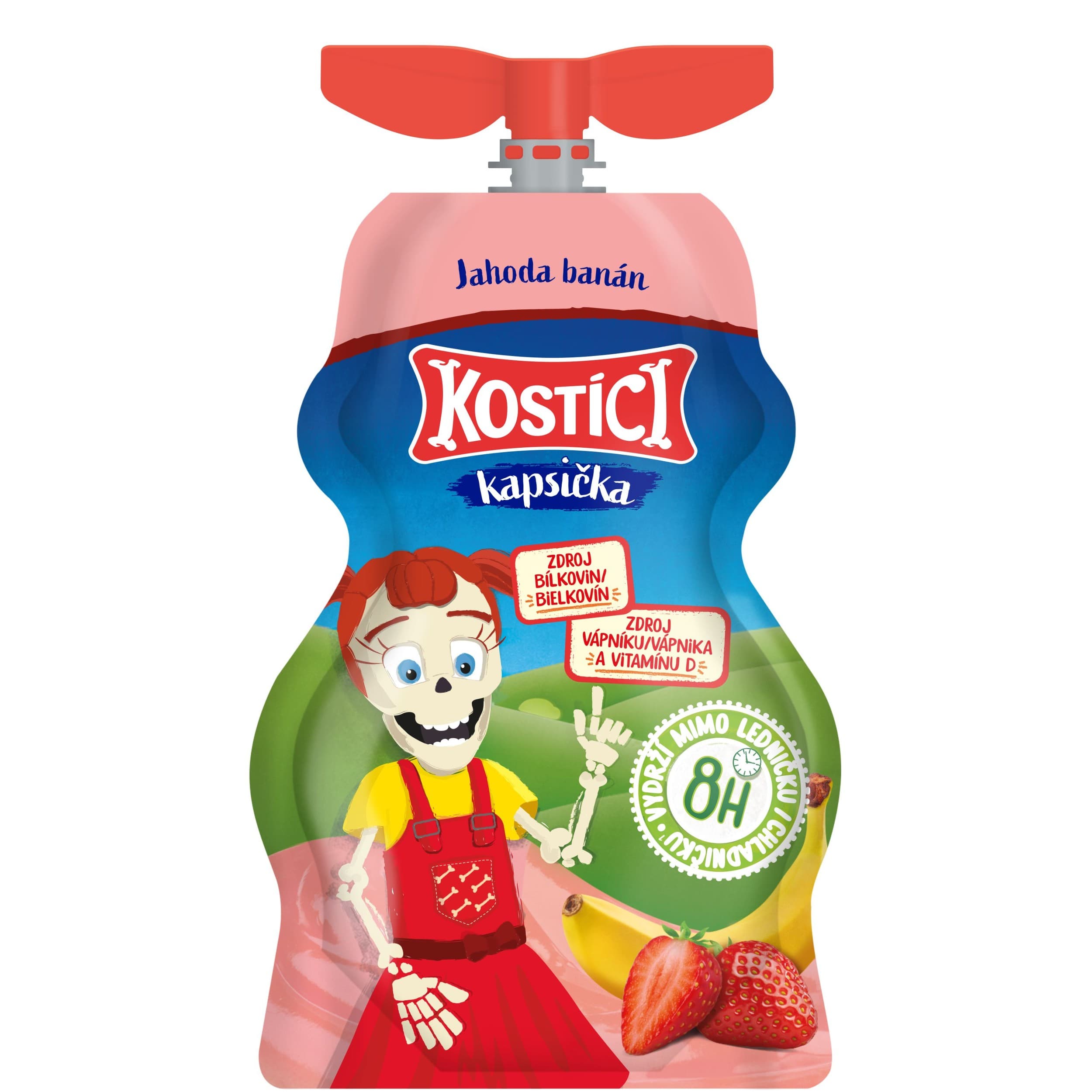 Kostíci Kapsička jahoda banán 70g