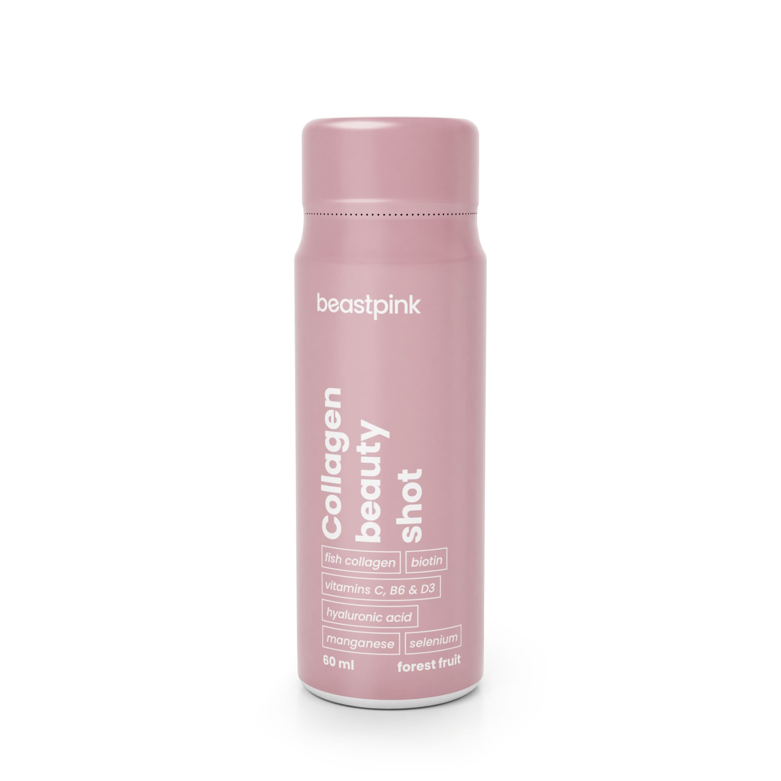 BeastPink Collagen Beauty Shot lesní ovoce 60ml