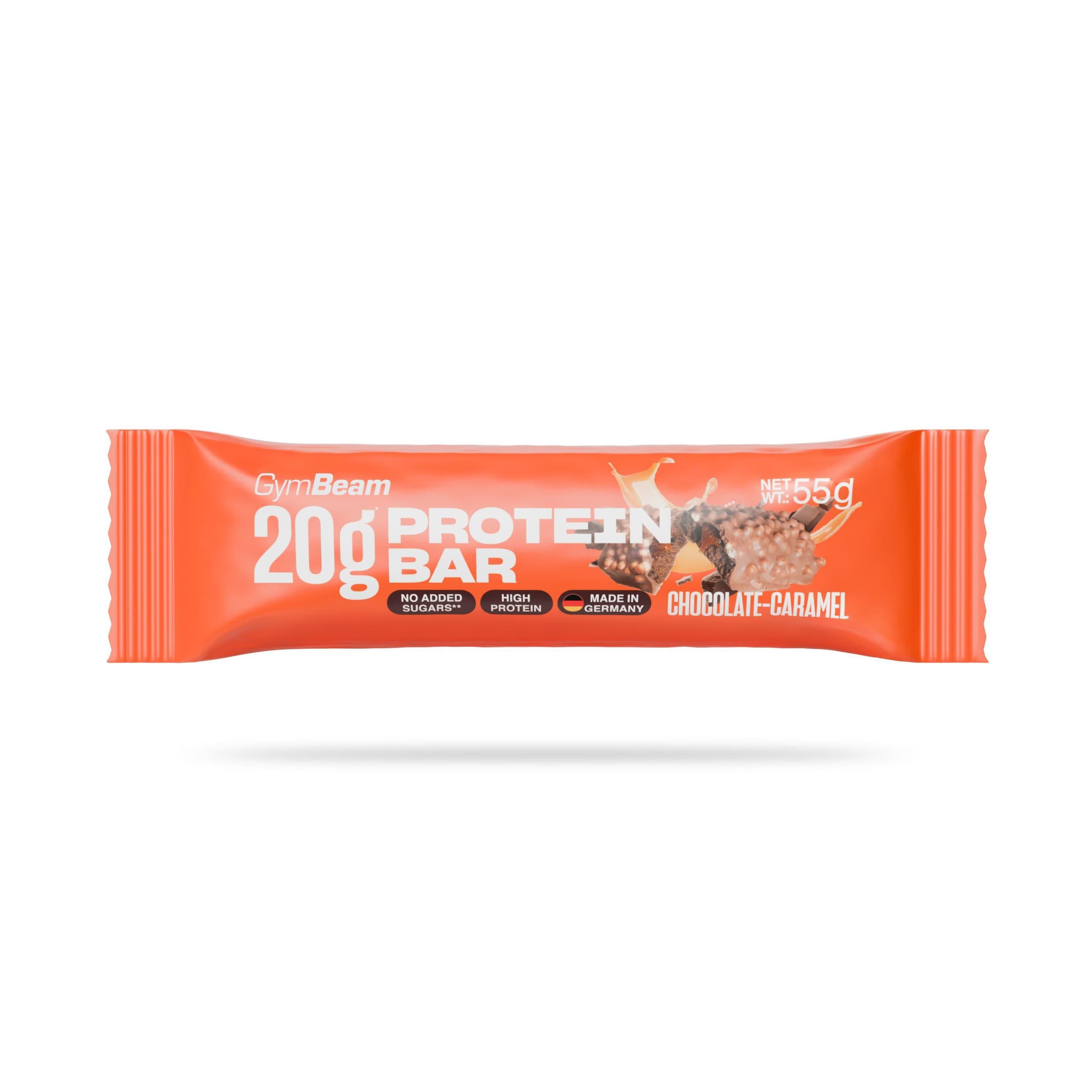 GymBeam 20 g Protein bar čokoláda-karamel 55 g