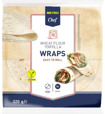 Metro Chef Tortilla 20 cm, 8 x 40 g