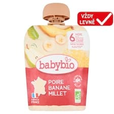 Babybio Bio pyré hruška banán proso 90g