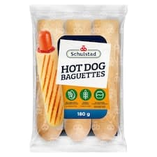 Schulstad Světlé bagety pro přípravu francouzských hot dogů 3 x 60g (180g)