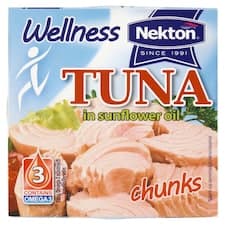 Nekton Wellness tuňák ve slunečnicovém oleji kousky 185g