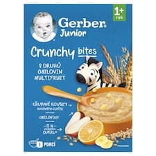 GERBER Junior nemléčná kaše ovocná s křupavými kousky 200g