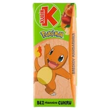 Kubík Pokémon charmander příchuť broskev mandarinka 200ml