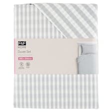 F&F Home Grey Stripe ložní souprava 140 x 200 cm