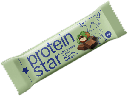 protein star 20% čokoláda s oříšky