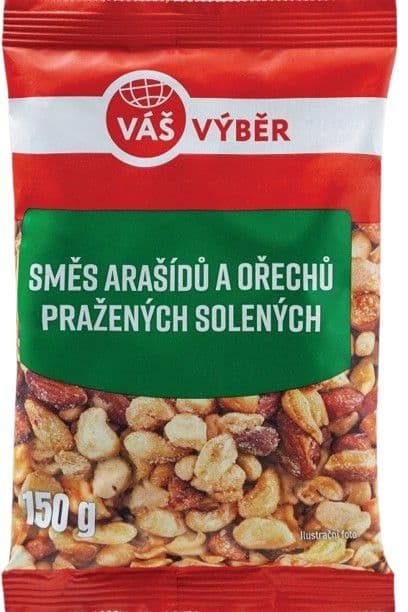Váš Výběr Směs ořechů pražených solených 150g