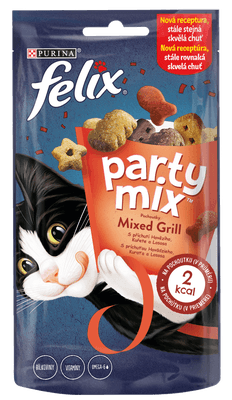 Felix Party Mix pamlsky pro kočky, Mixed Grill