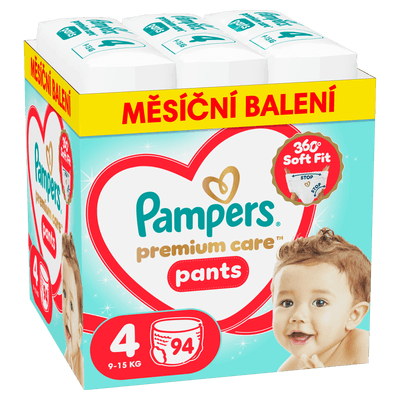 Pampers Premium Plenkové kalhotky Monthly Box, vel. 4 (9-14 kg)