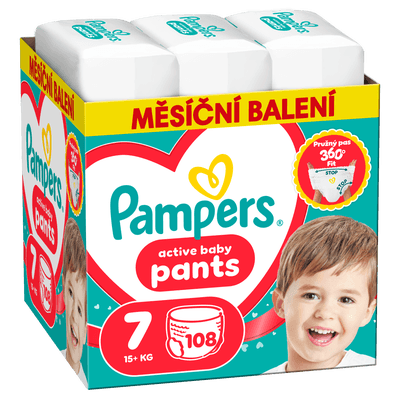 Pampers Plenkové kalhotky Monthly Box, vel. 7 (15+ kg)