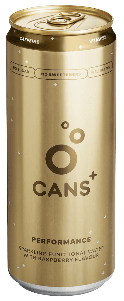 Cans+ Performance Perlivý funkční nápoj s malinovou příchutí