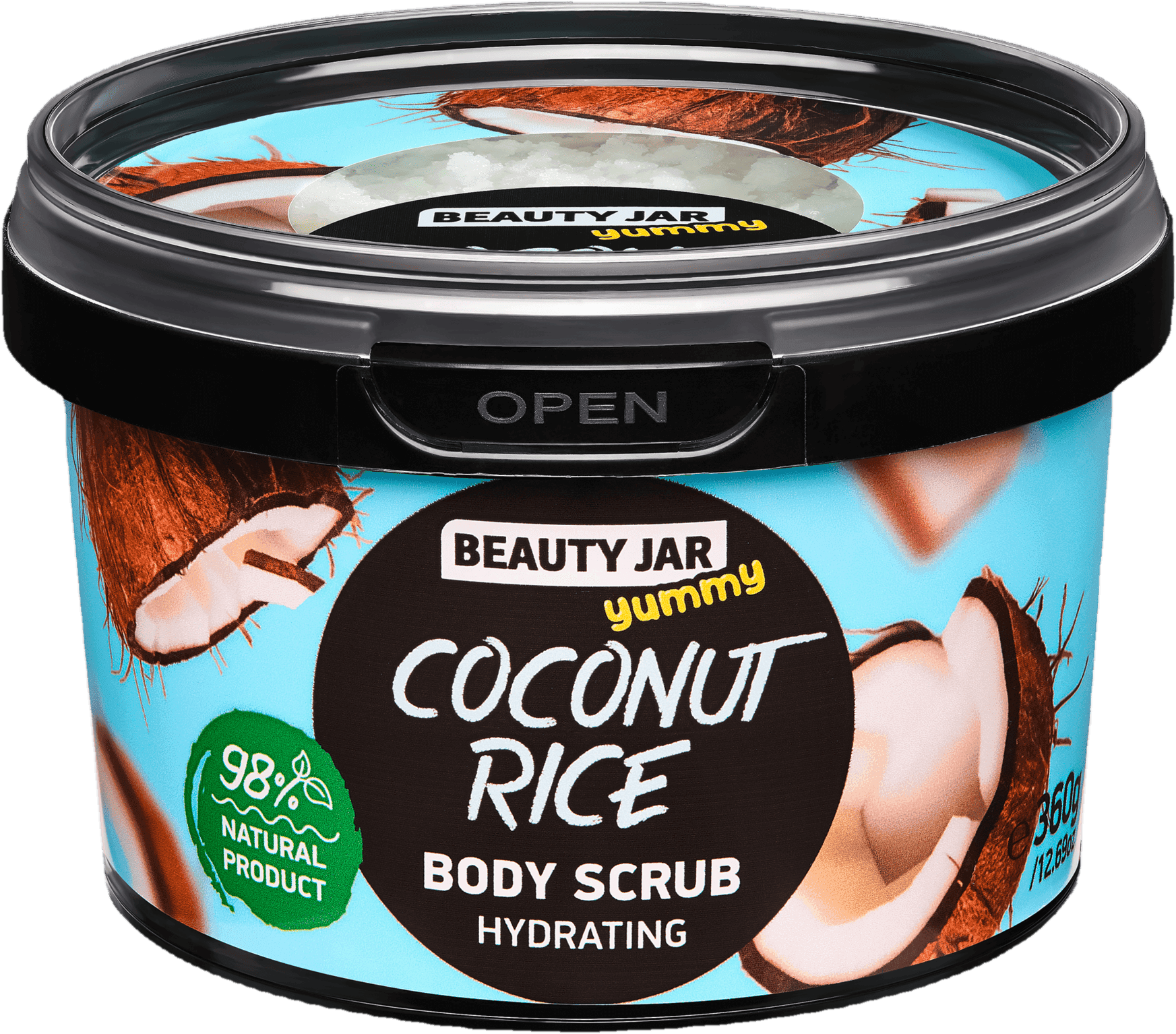 Beauty Jar Coconut Rice tělový peeling