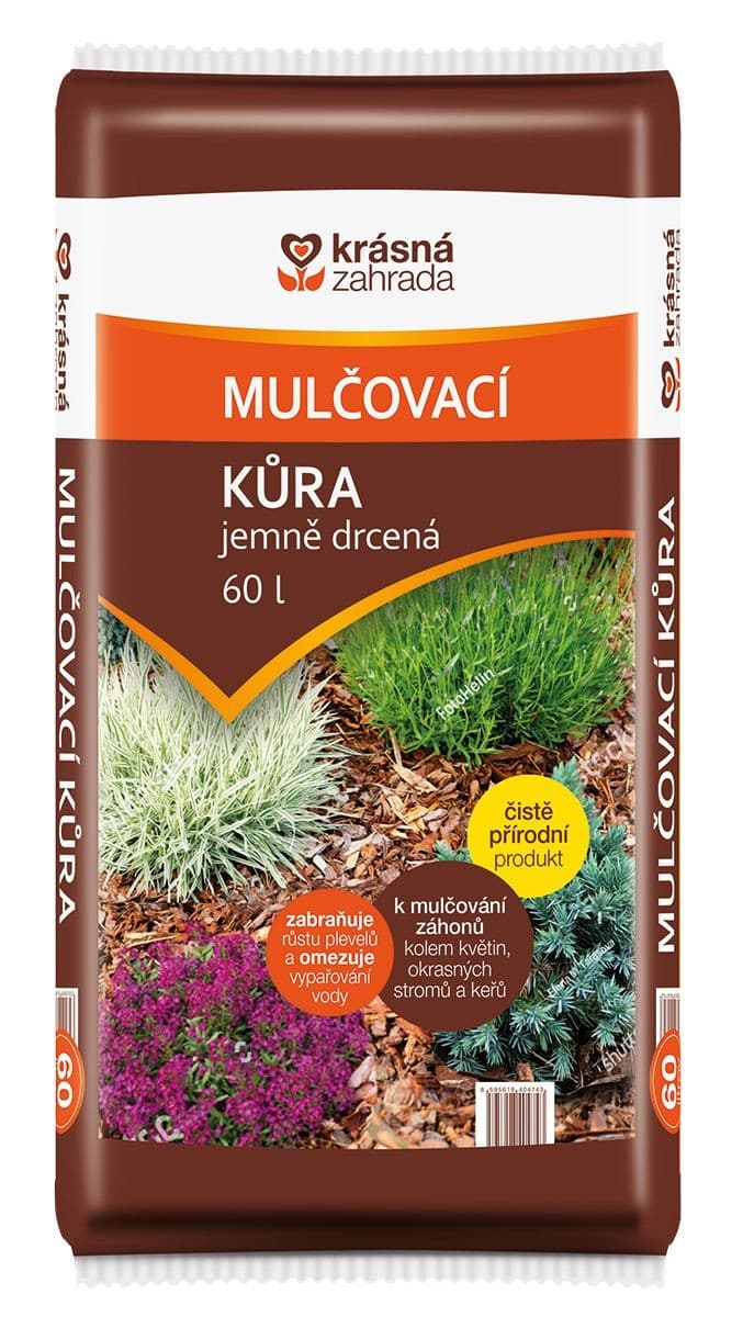 Krásná zahrada Mulčovací kůra jemně drcená 60 l