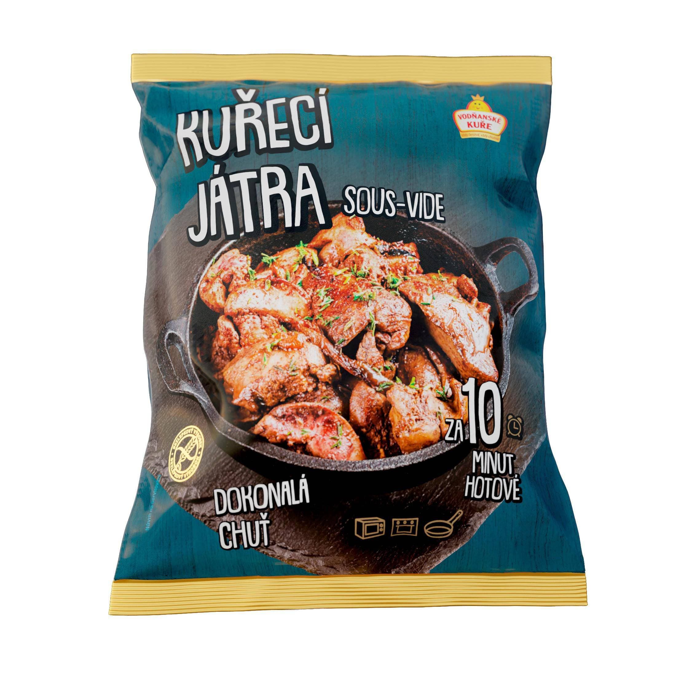 Vodňanské kuře Kuřecí játra sous vide 450 g