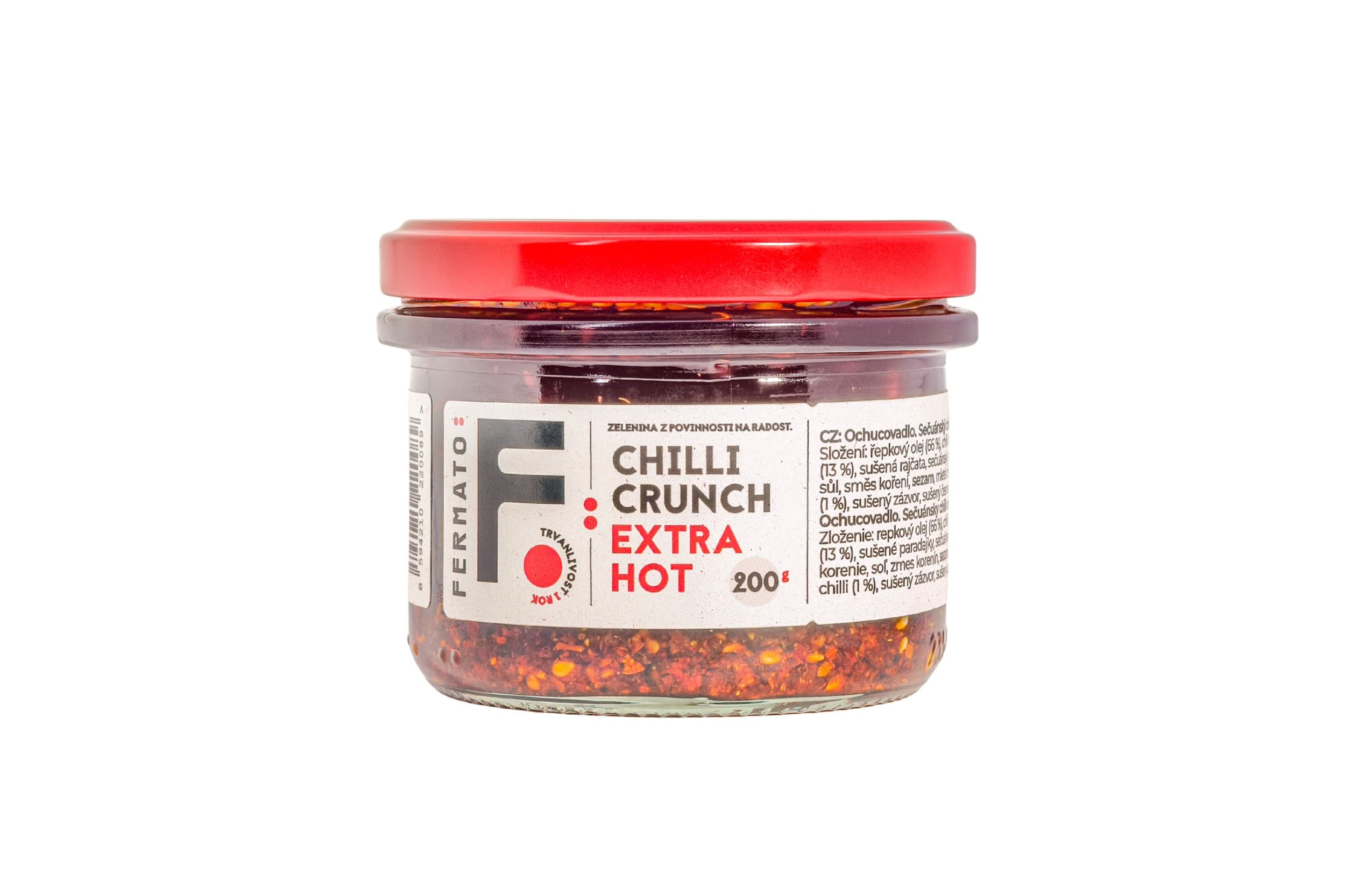 Fermato Sečuánský chilli olej Crunch Extra Hot 200 g