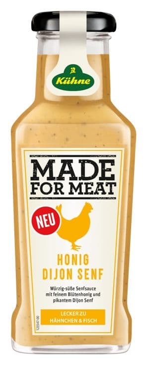 Kühne Made for meat omáčka s medem a dijonskou hořčicí 235ml