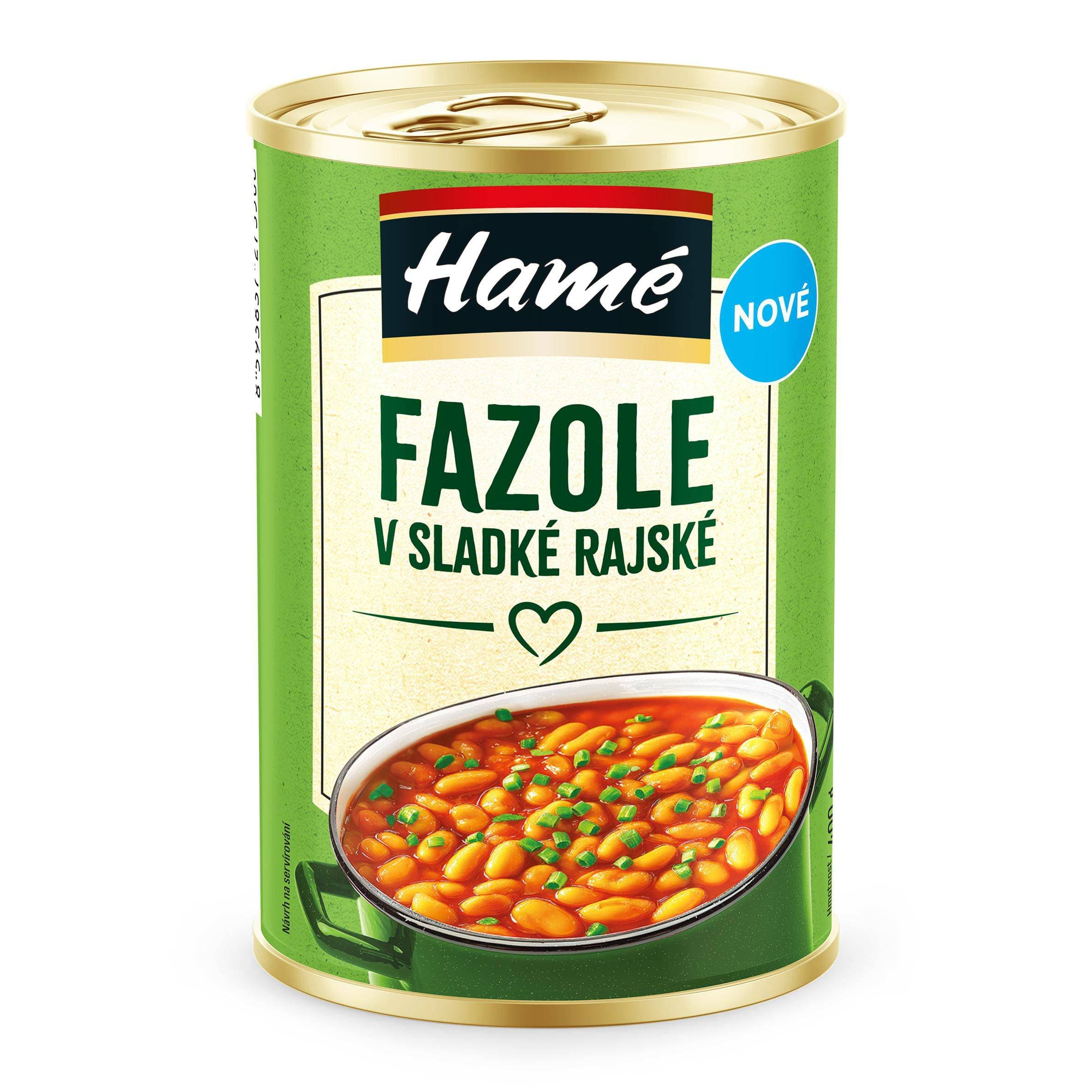 Hamé Fazole v sladké rajské 400g