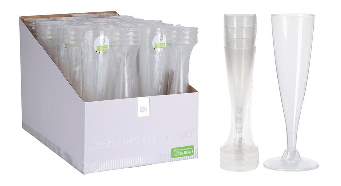 Sklenice na šampus flétna 130ml PH TRA 4ks