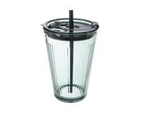 Orion Sklenice VERDE s víčkem brčko 460 ml sklo 6 ks
