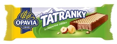 Opavia Tatranky s lískovými oříšky oplatka