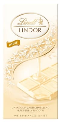 Lindt Lindor čokoláda tabulková bílá