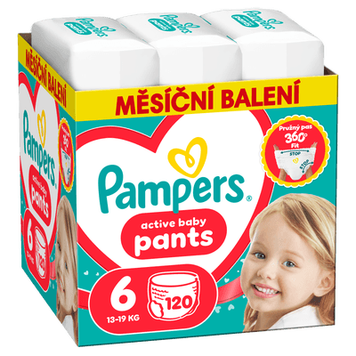 Pampers Plenkové kalhotky Monthly Box, vel. 6 (13-19 kg)