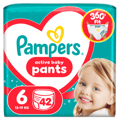 Pampers Plenkové kalhotky Jumbo Pack, vel. 6 (13-19 kg)