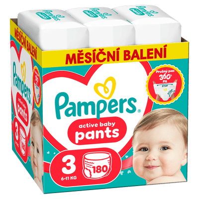 Pampers Plenkové kalhotky Monthly Box, vel. 3 (6-11 kg)