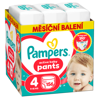 Pampers Plenkové kalhotky Monthly Box, vel. 4 (9-14 kg)